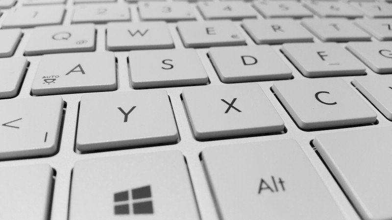 close-up-of-white-computer-keyboard